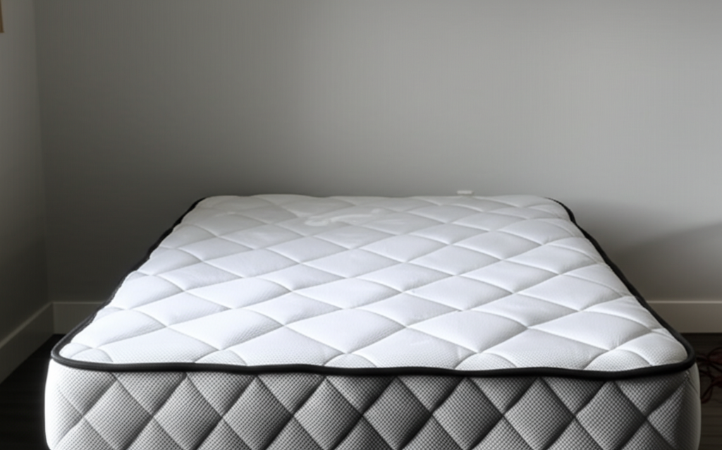 After professional mattress cleaning - fresh, sanitized mattress